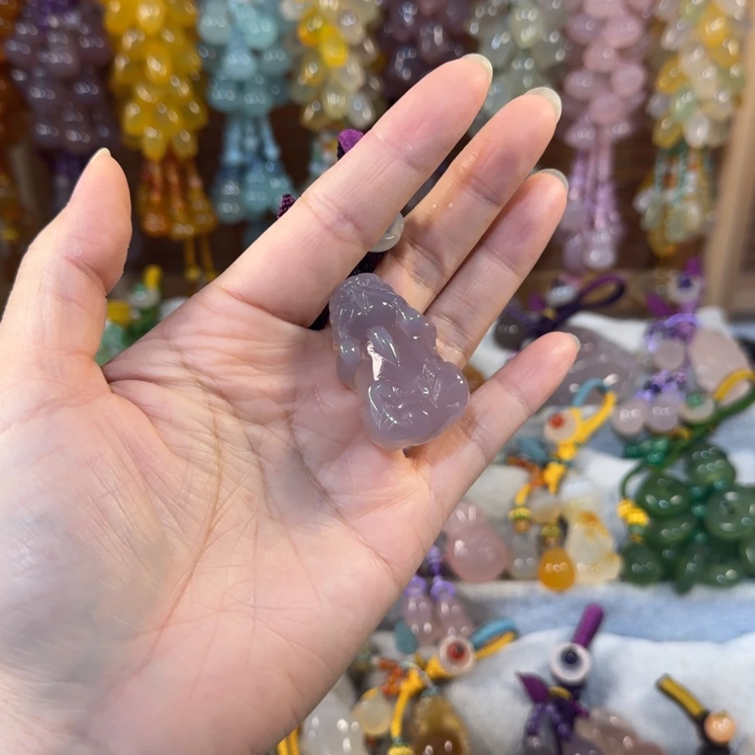 大***米未镶嵌钥匙挂件玛瑙/玉髓