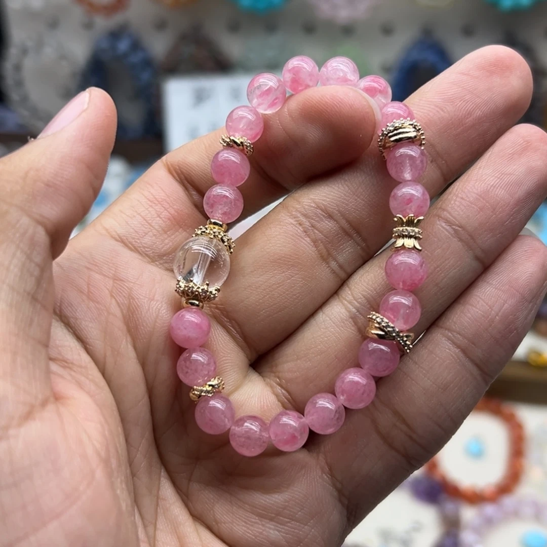 未镶嵌手链水晶樱花雨diy