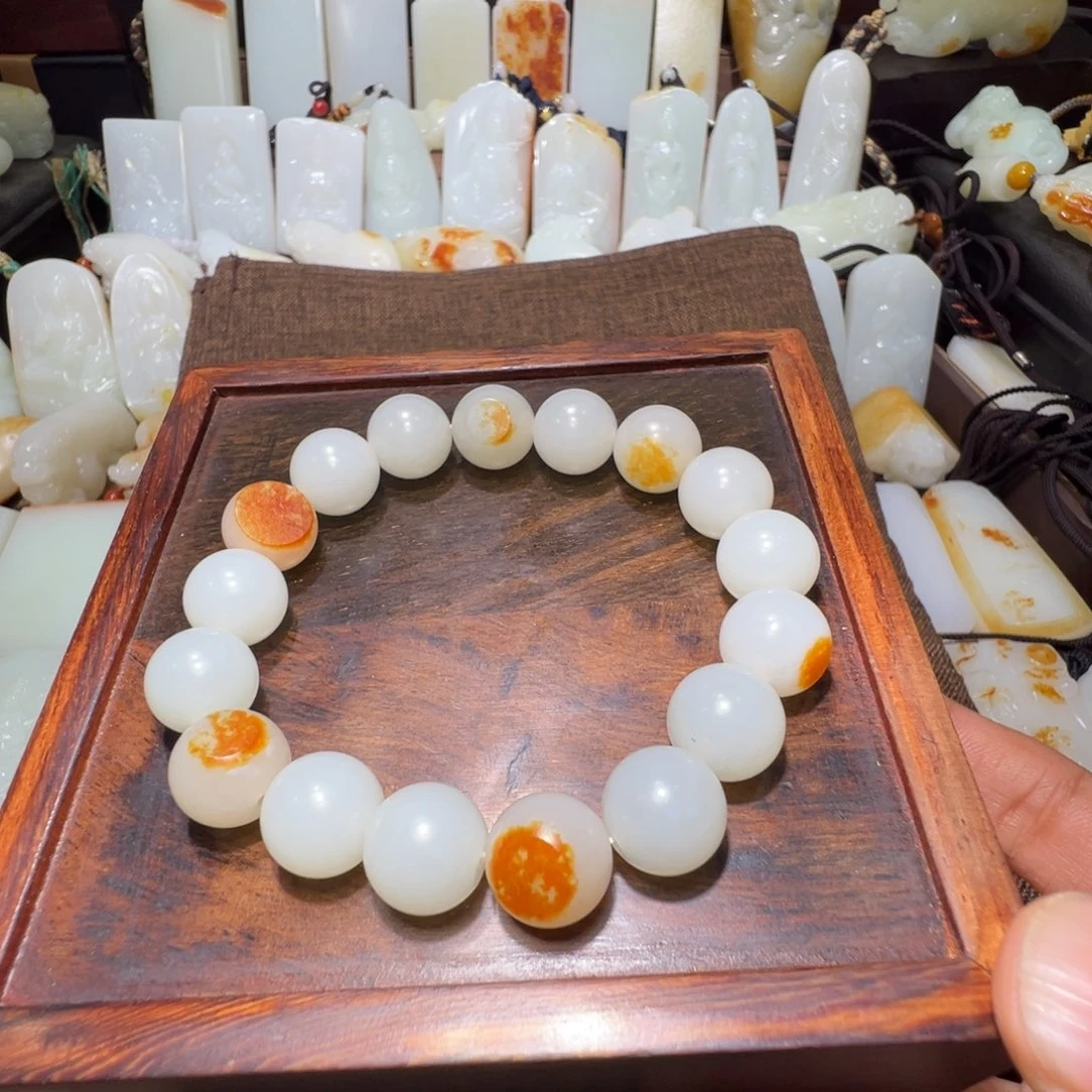 和田玉手串未镶嵌阳**业