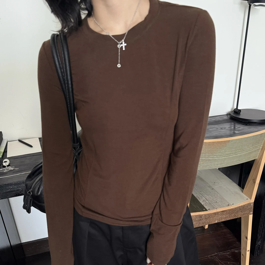 XIAOMEIZI设计感小心机打底上衣90200