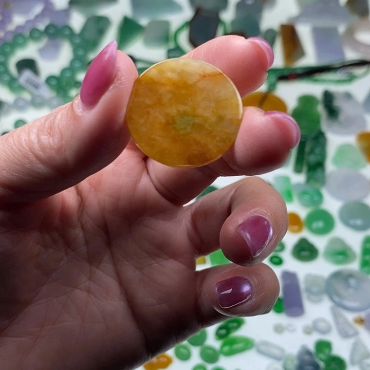 翡翠未镶嵌挂件天然翡翠