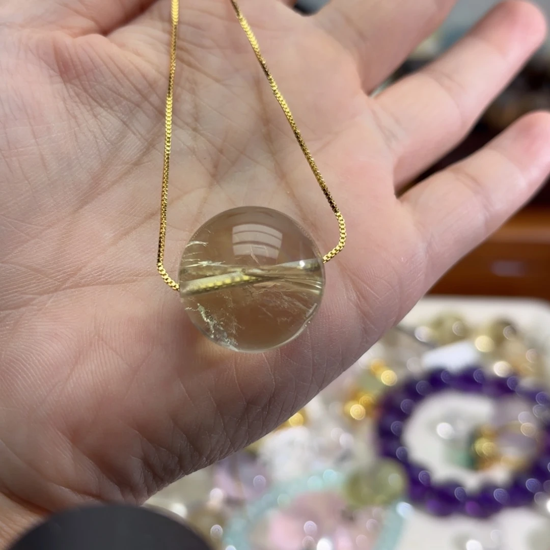未镶嵌手链水晶黄阿塞
