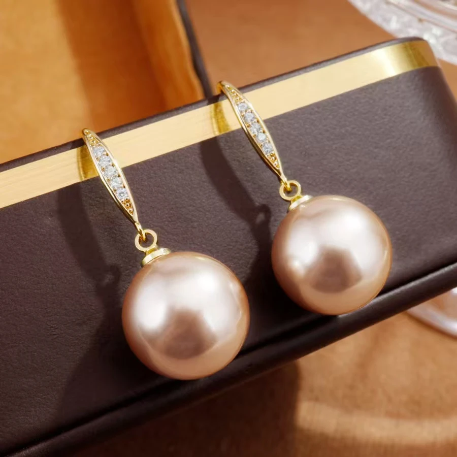 铜合金耳饰 时尚百搭复古简约小众经典精致金色优雅耳环-5807