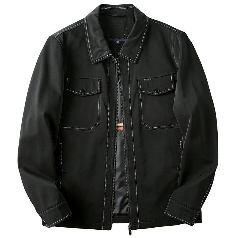 撤柜剪标男士翻领夹克