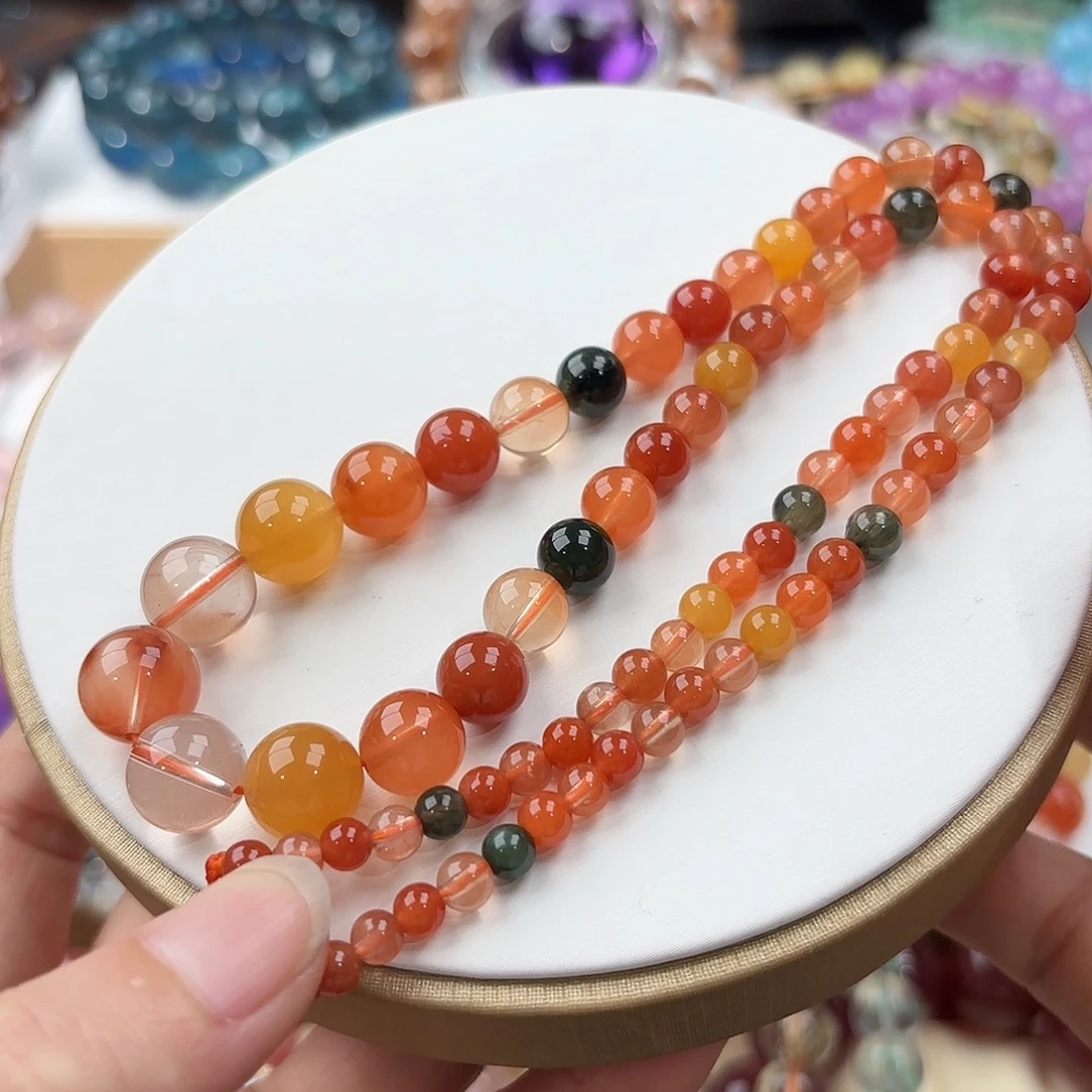水晶珠宝半成品未镶嵌彩兔毛塔链