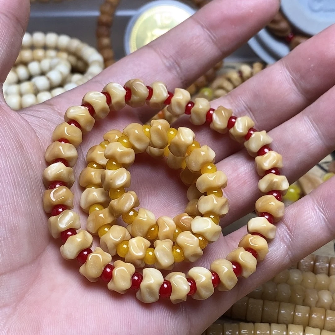 菩提根/象牙果把件龙脊菩提龙骨手串原生态