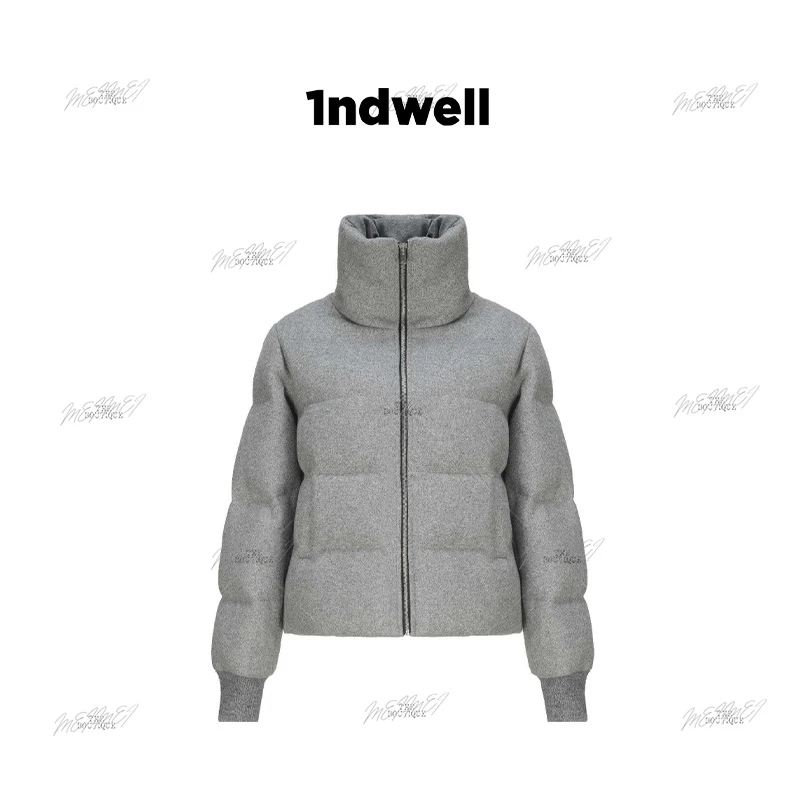 【MEIMEI精选】1ndwell 设计感卢浮宫画报系列-毛呢羽R服