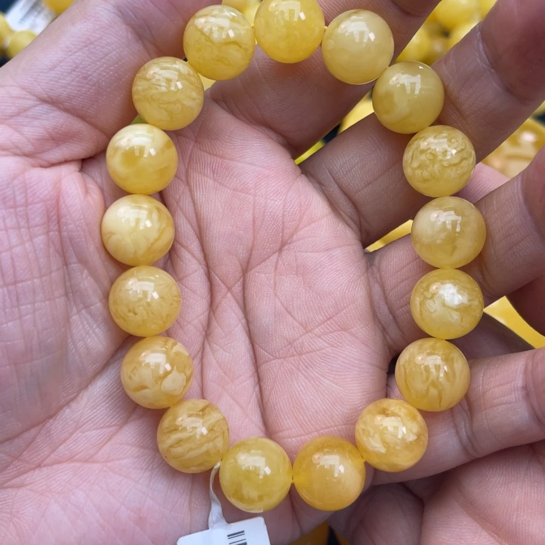 琥珀裸石未镶嵌琥珀蜜蜡11m m