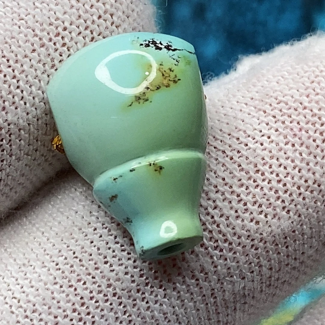 绿松石未镶嵌天然原矿 带武汉地大证书