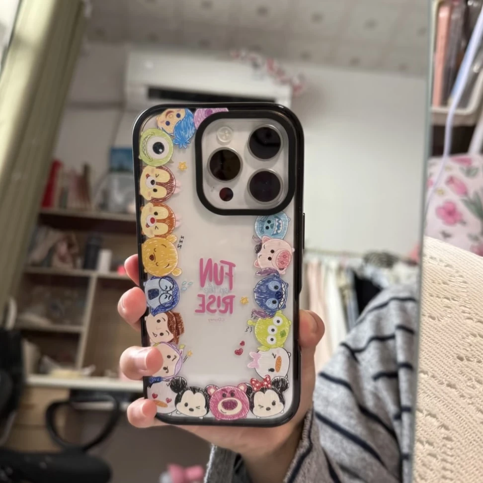 BANCA动漫环绕小动物适用苹果17/16promax手机壳iPhone15/14/13