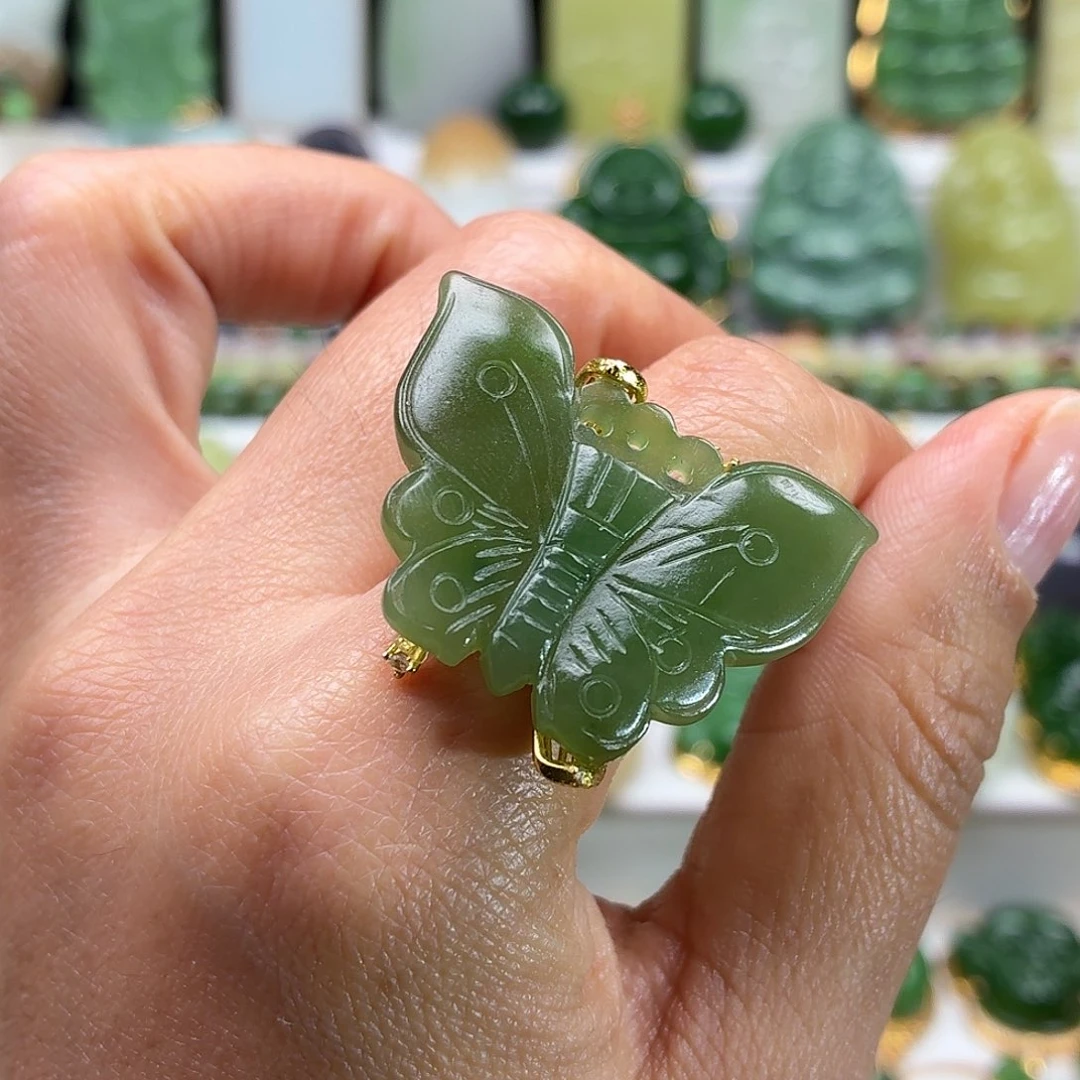 和田玉银S925镶嵌颈饰