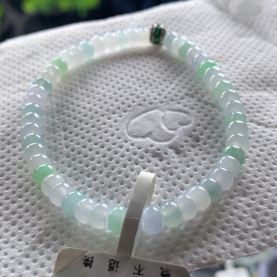 翡翠未镶嵌手链卡5.2