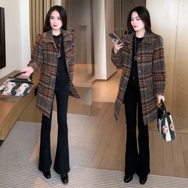 【有运费险】秋冬季新款穿搭修身洋气时尚气质小个子中长款风衣101