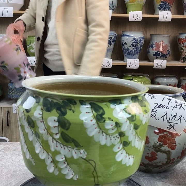 缸13zp景德镇陶瓷花盆