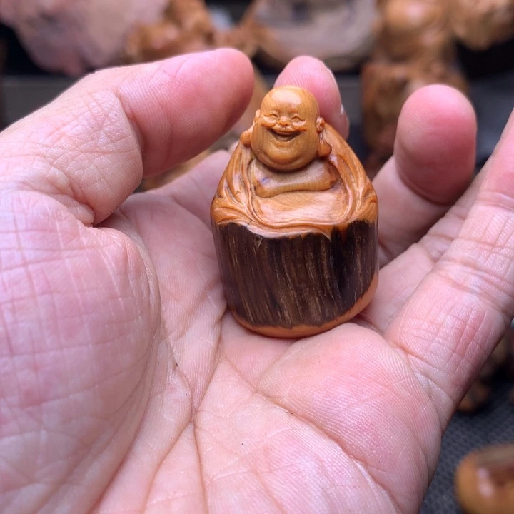 柏木（崖柏）崖柏陈化料手把件