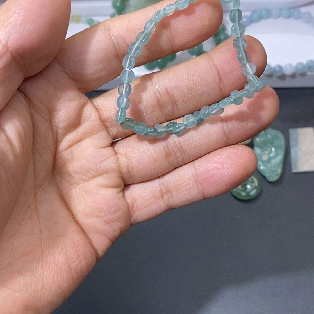 翡翠未镶嵌手链天然a货翡翠62