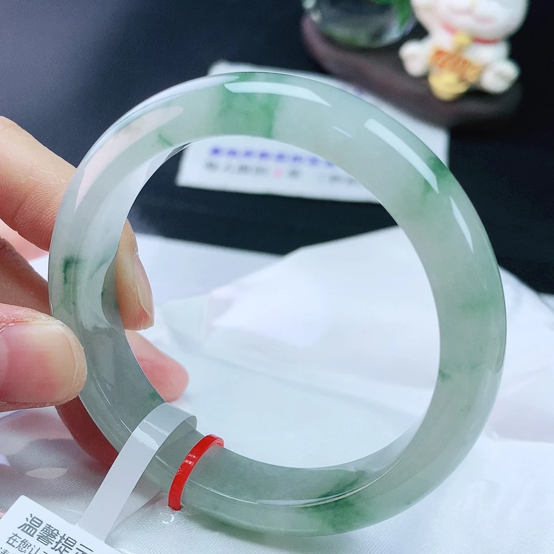 未镶嵌手镯翡翠55圈