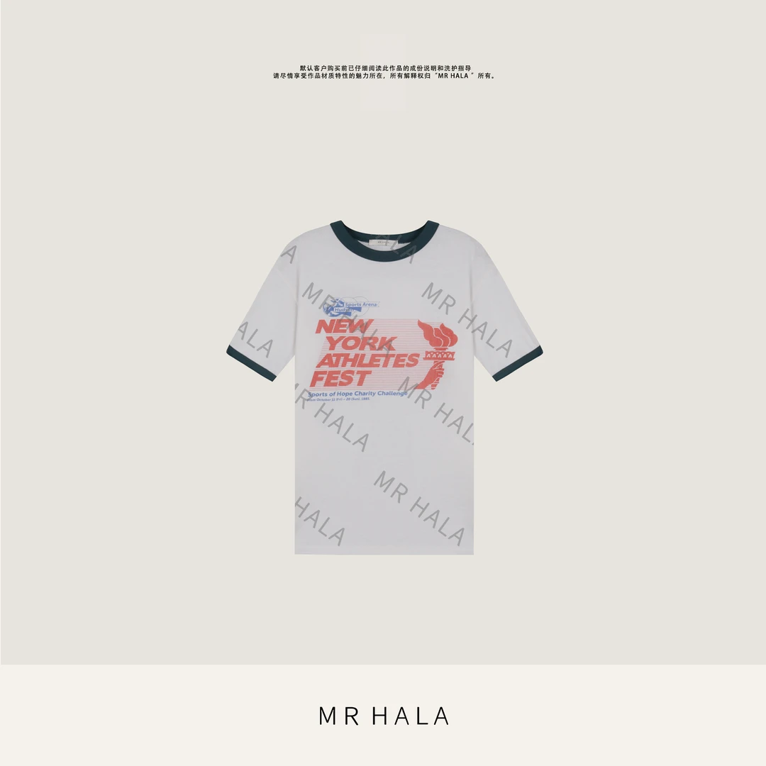 MRHALA 贤礼柔垂棉拼色多彩图案上衣女LT411154