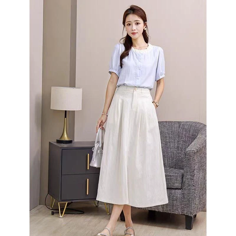 【顺丰发货】韩版时尚高级感气质显瘦上衣+半裙两件套女GJ2559