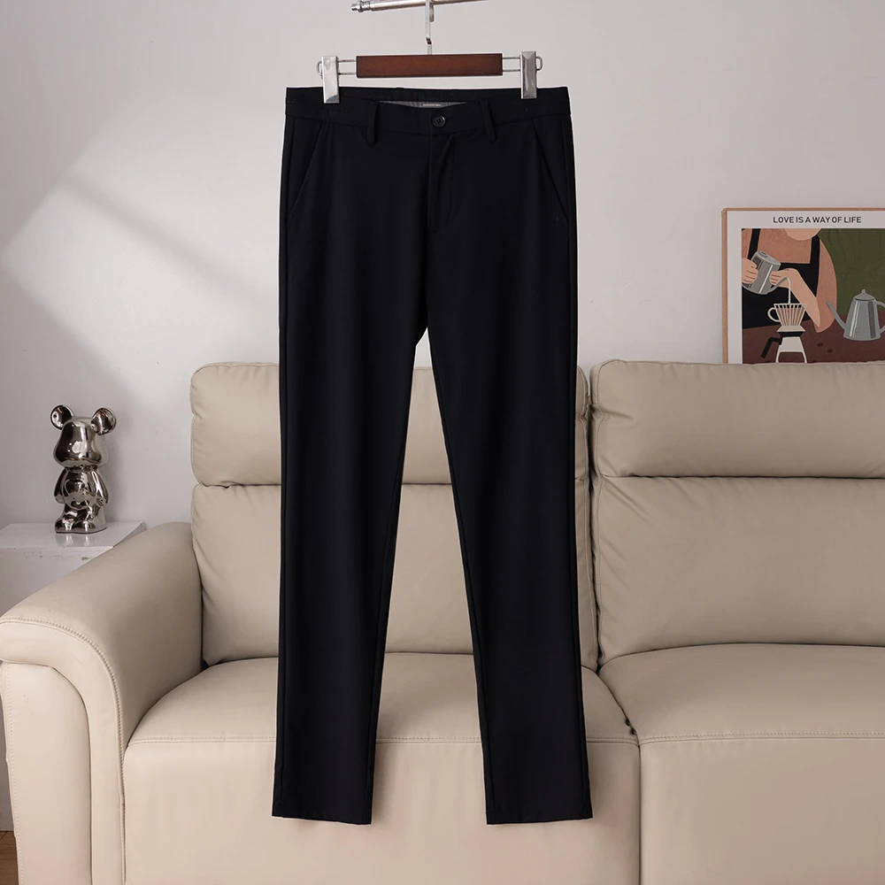 H1Y054撤柜款！薄！薄！超薄休闲裤男夏季轻薄长裤修身弹力直筒裤潮