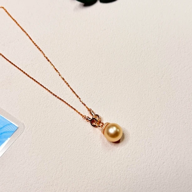 全新未使用  【六六中古】孤品海水珍珠s925吊坠ew730长41-45珠11.2