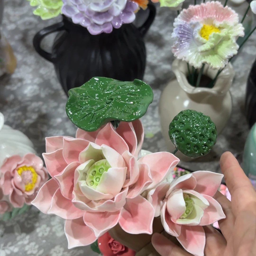 陶瓷花，拍满20发货，退款拉黑