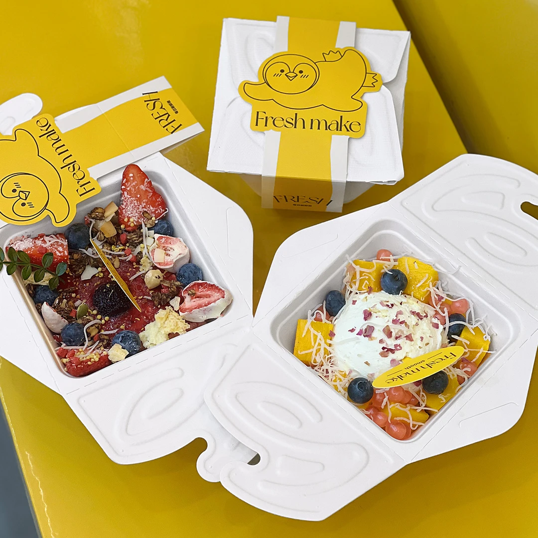 冰淇淋纸杯一次性gelato冰激凌碗腰封卡片打包盒子调色盘商用定制