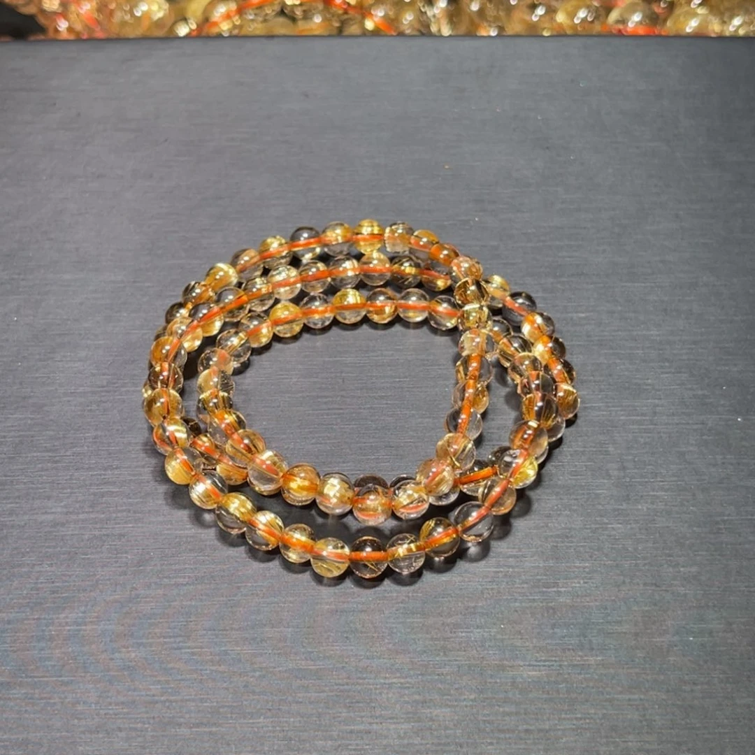 C****手链水晶未镶嵌金钛晶