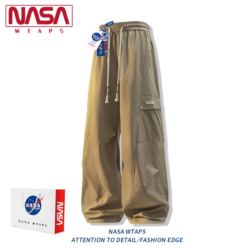 NASA WTAPS美式大码工装裤男款春秋季潮牌宽松休闲百搭直筒长裤子