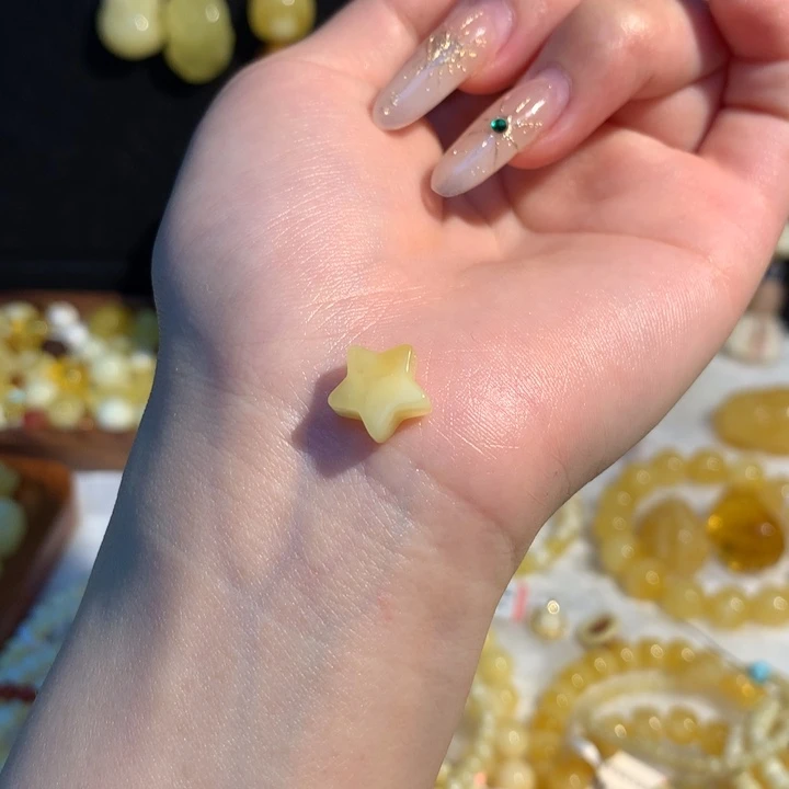 未镶嵌琥珀手链牙*乐蜜蜡星星单个