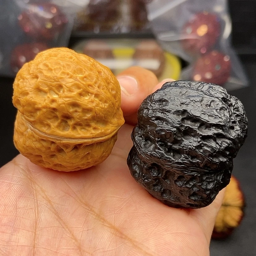 【闪购商品】把件文玩核桃39尺阴阳对肥蟾