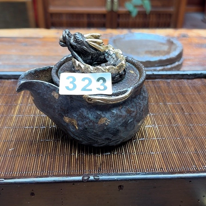 纯手工制作粗陶茶具