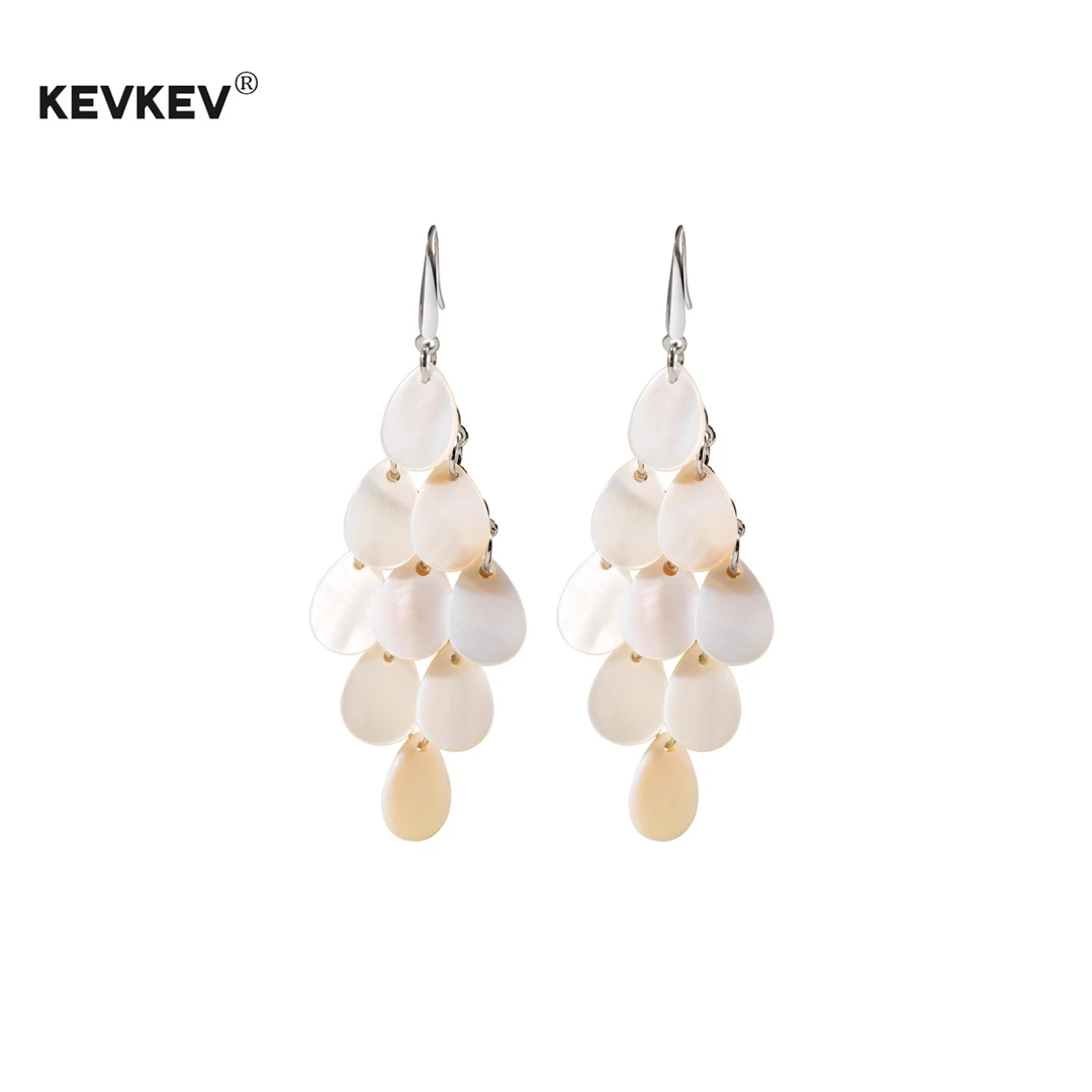 925银耳饰 海夏日度假风法式复古贝壳流苏耳环高级感小众气质耳饰