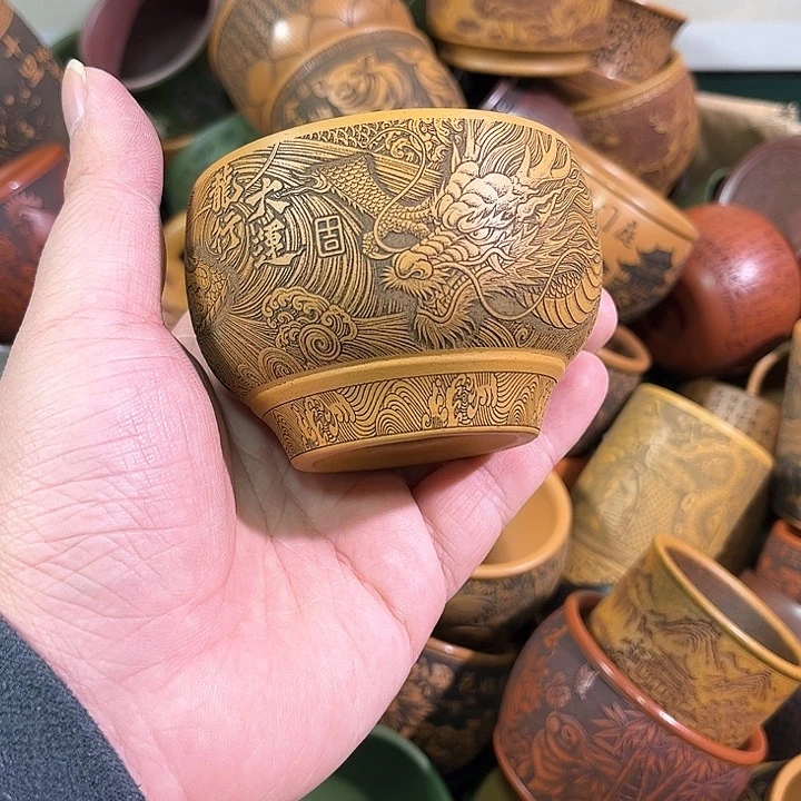 茶杯紫砂全手工紫砂主人杯