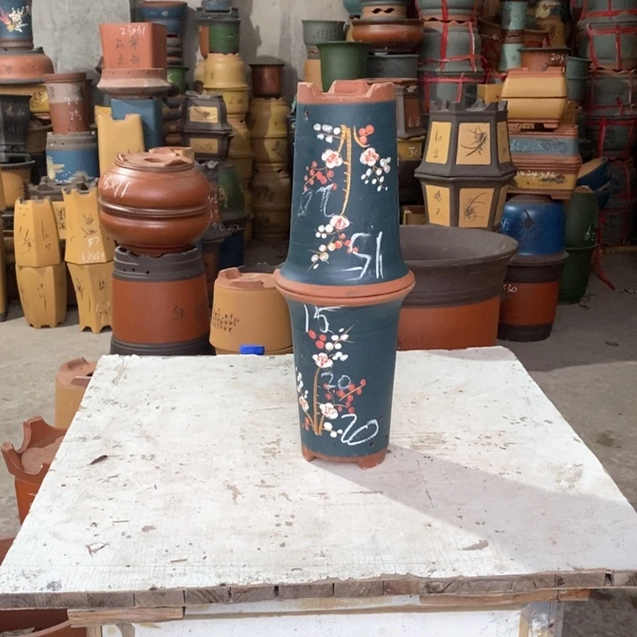 紫砂花盆盆栽花卉种植