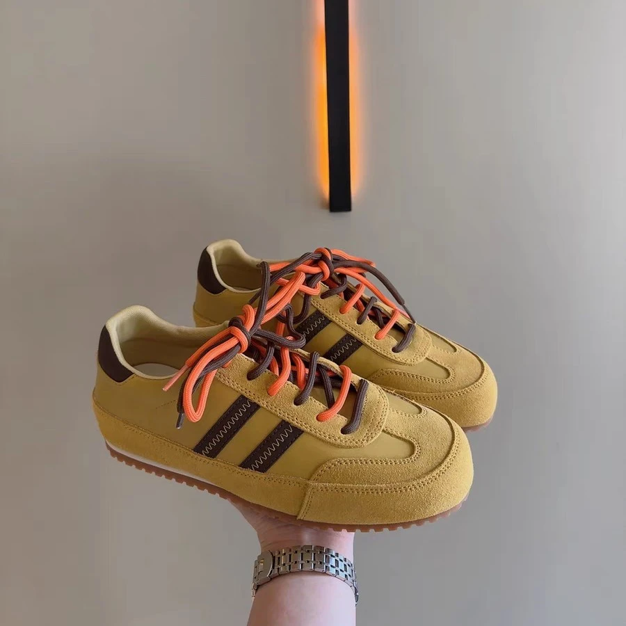 【十六号】艾模儿双系带厚底板鞋2025春季休闲美式磨砂皮德训鞋3788