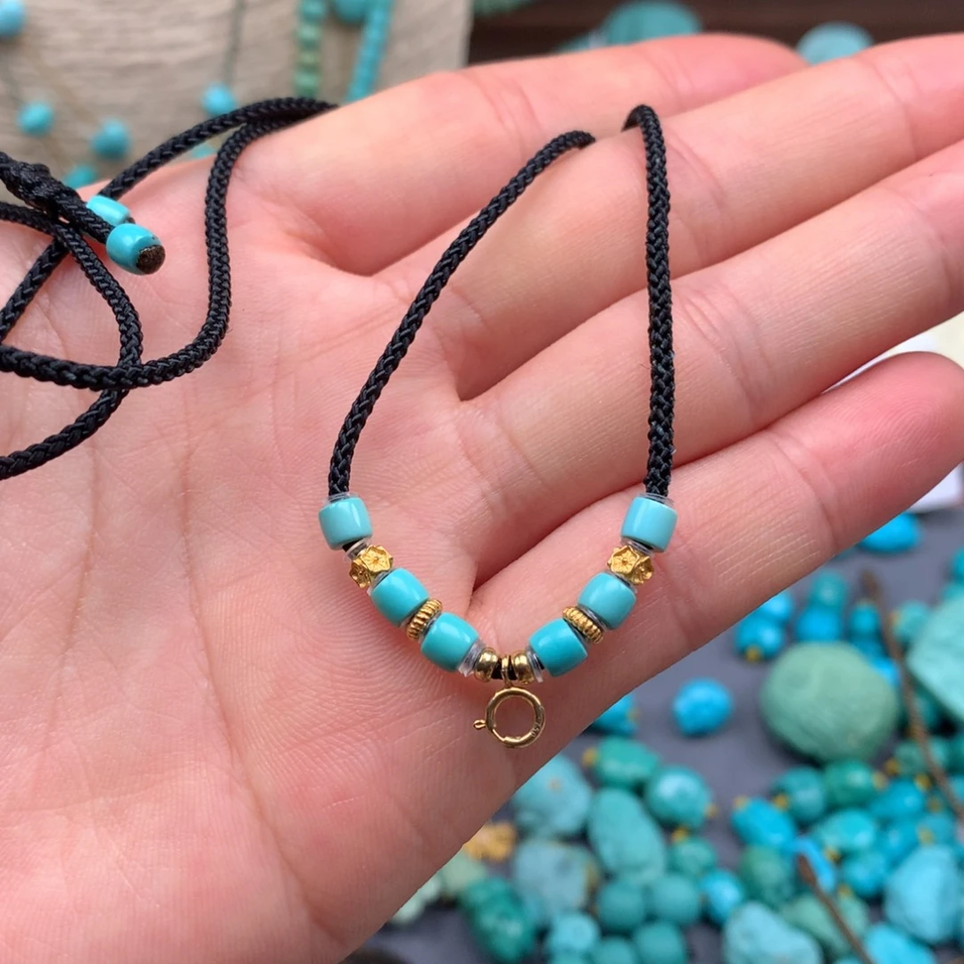 绿松石18K金镶嵌绿松石