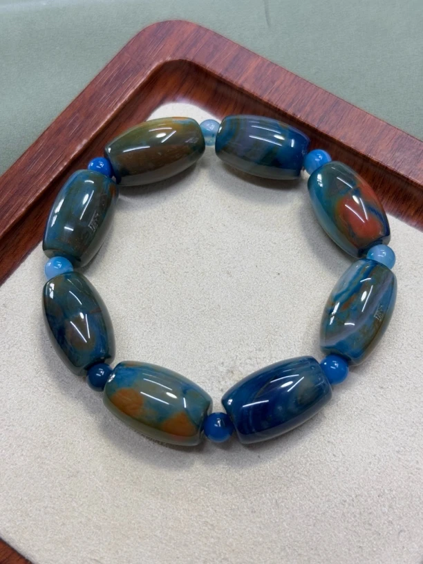 【艺品堂】14×22mm 蓝瓷天玄 手链