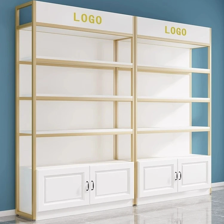 货架展示架多层美甲置物架美容院宠物店产品样品展柜化妆品展示柜