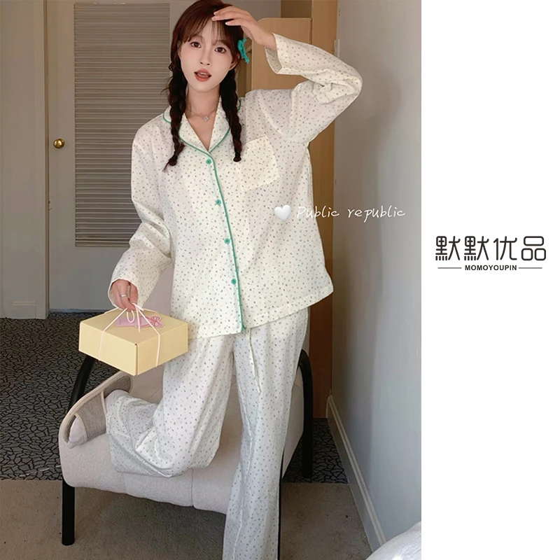 新款/韩国Public republic品牌/睡衣女/甜美气质/印花家居套装