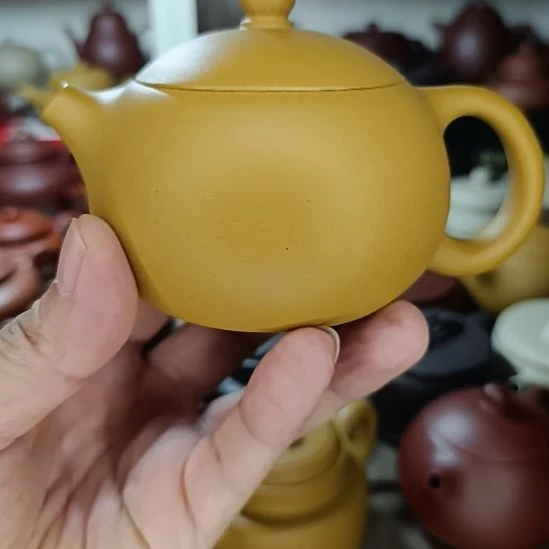 紫砂茶盘原矿黄金段泥西施300cc半手工