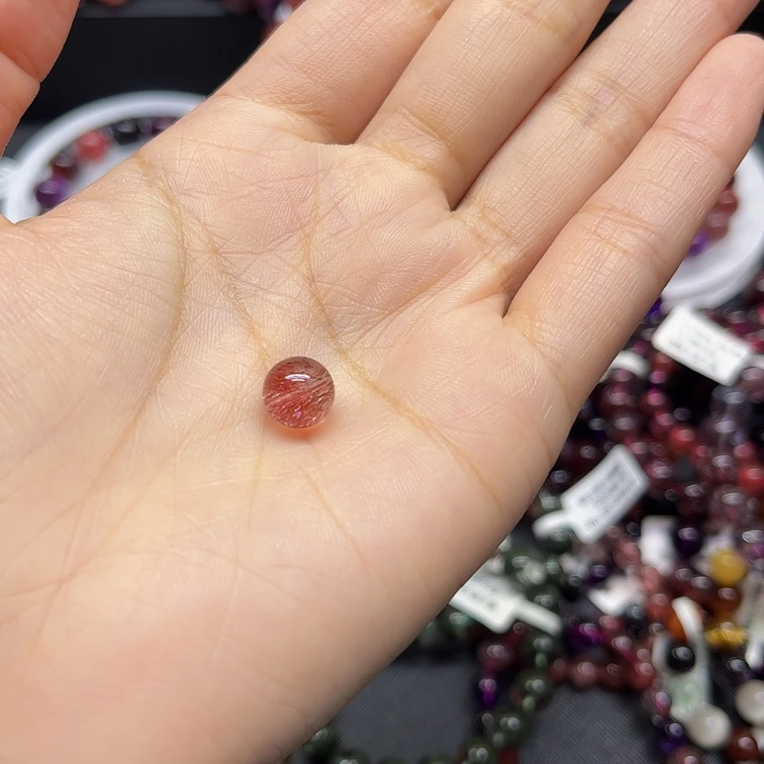 蜡***哦水晶未镶嵌珠宝半成品手链