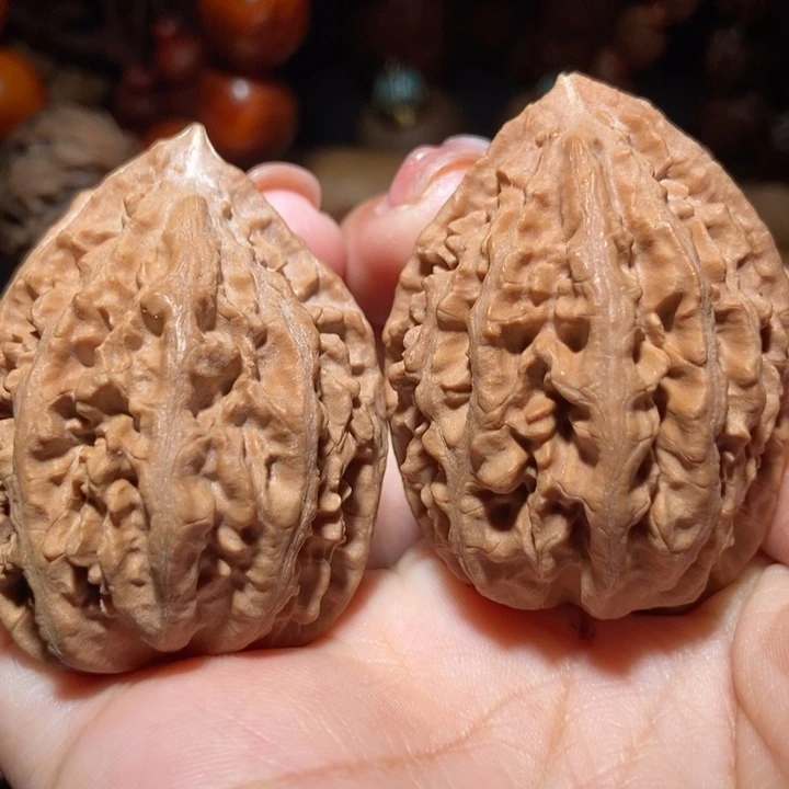 把件文玩核桃东北楸子小雪75