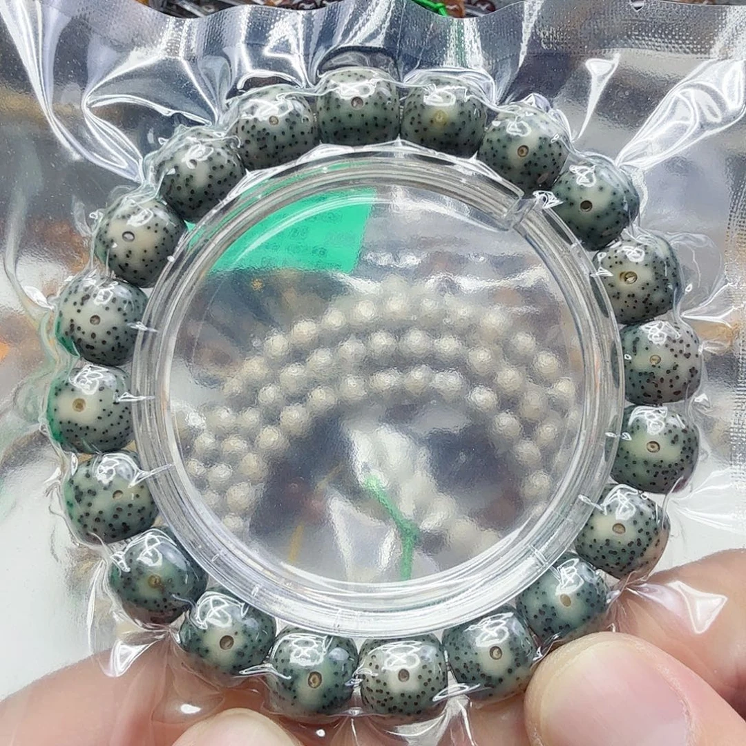 手串星月菩提11传说绿星月菩提单圈12×11