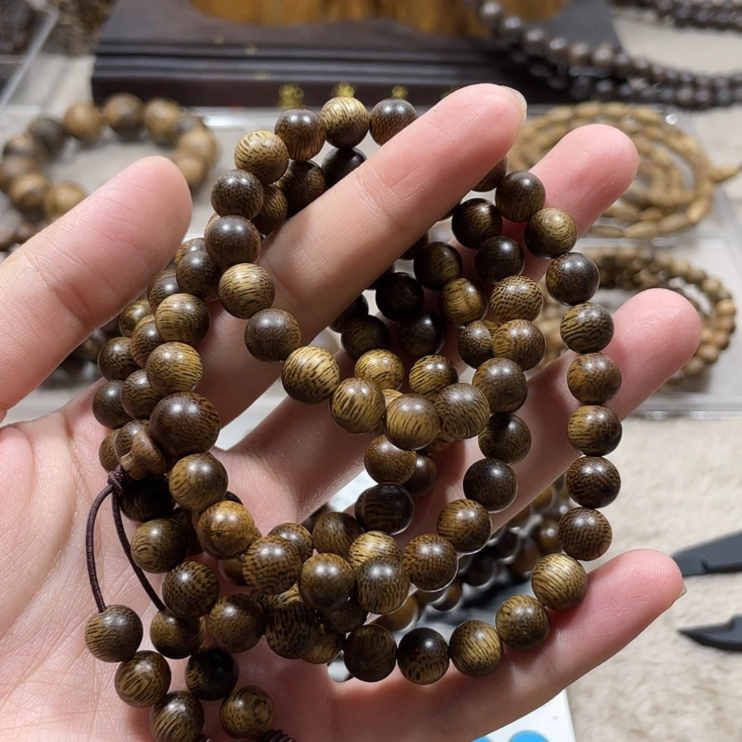 祈***沉香手串越南芽庄白棋楠