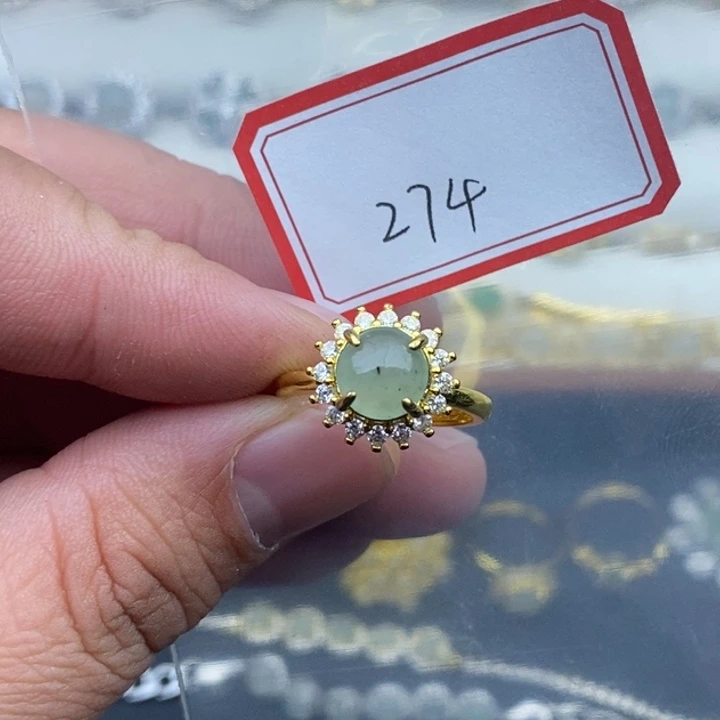 翡翠未镶嵌戒指274