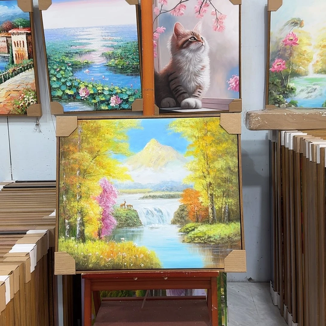 油画5060油画作品入选全国美展并获