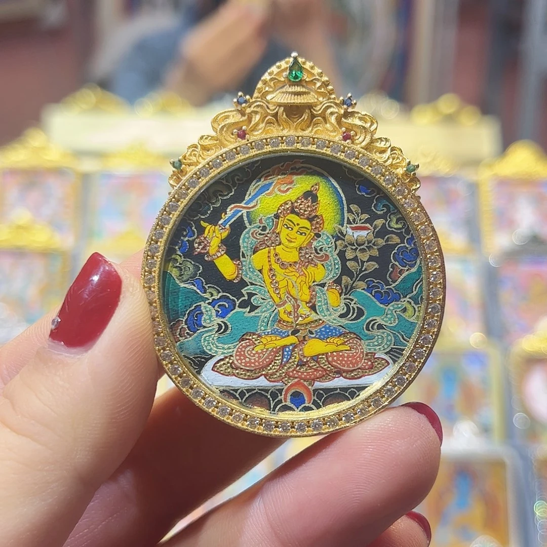 银S925热贡艺术唐卡