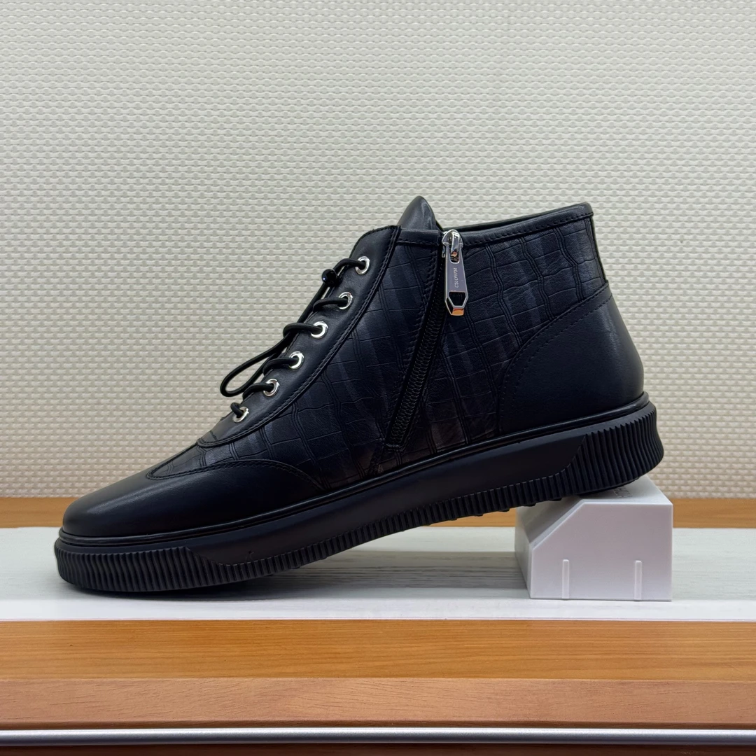 CROWN/皇冠系带防滑通勤风时尚休闲鞋耐磨时尚舒适秋季0144062