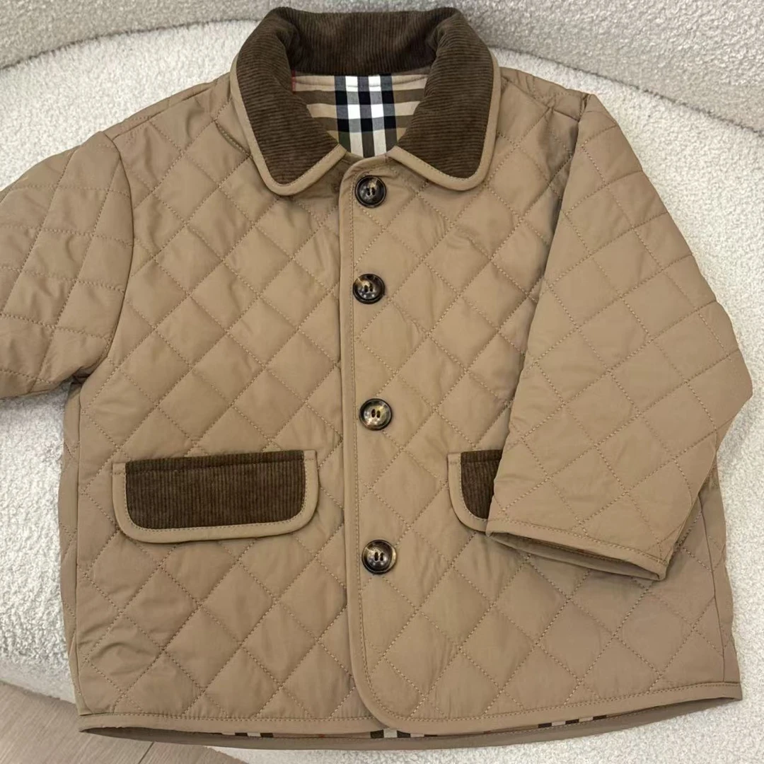 【十七】儿童男童女童冬款夹棉时尚双面穿短版加厚棉服外套